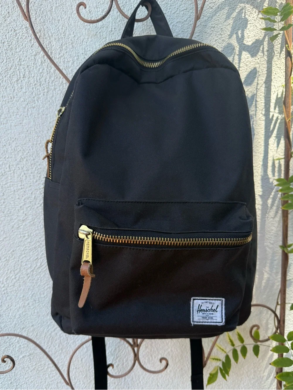 Herschel Supply Company Black Everyday Backpack with Gold Zipper